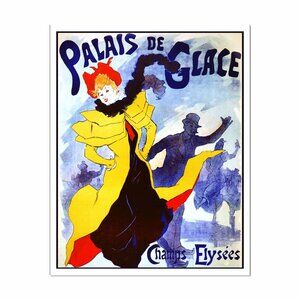 Art Print ICE PALACE Nouveau Advertisement Reprint 8"by10" Paris France Boho